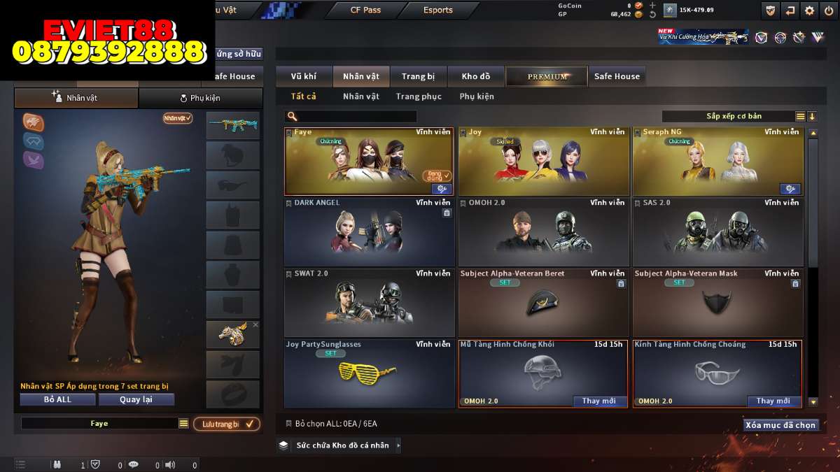 shop acc cf uy tin gia re